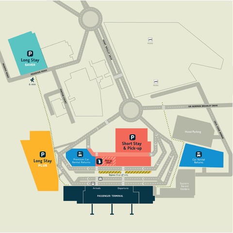 DIA Car Park Map
